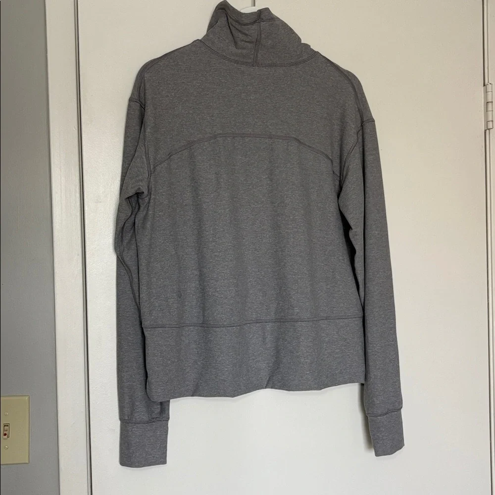 NEW Lululemon Ready to Rulu Pullover Heathered Raceway Grey Size 10